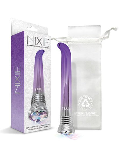 Nixie Waterproof 10-function G-spot Vibe - Purple Ombre Glow