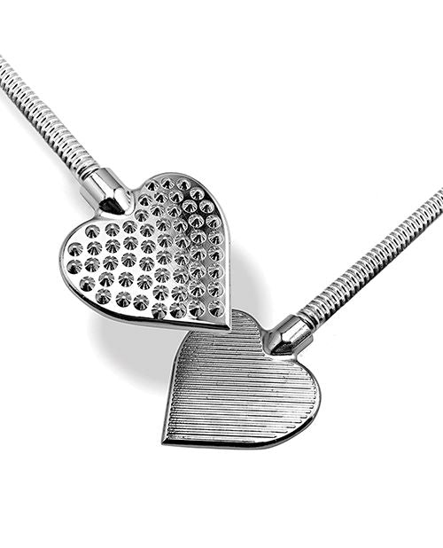 Nixie Metal Riding Crop Flaming Heart