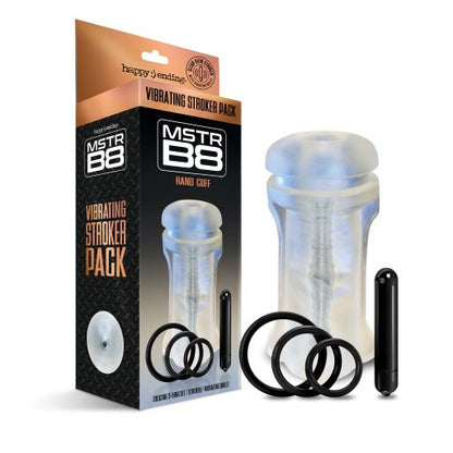 Happy Ending Mstr B8 Vibrating Stroker Pack - Hand Cuff