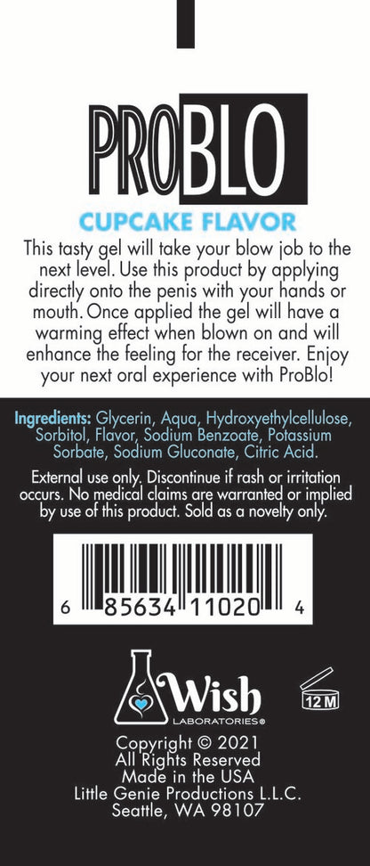 Problo Oral Pleasure Gel Cupcake