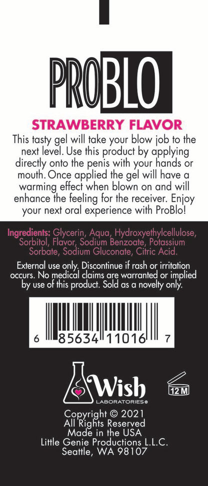 Problo Oral Pleasure Gel Strawberry