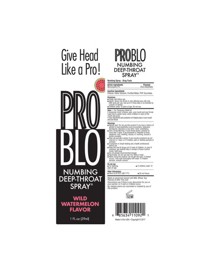Pro Blo Numbing Spray Watermelon