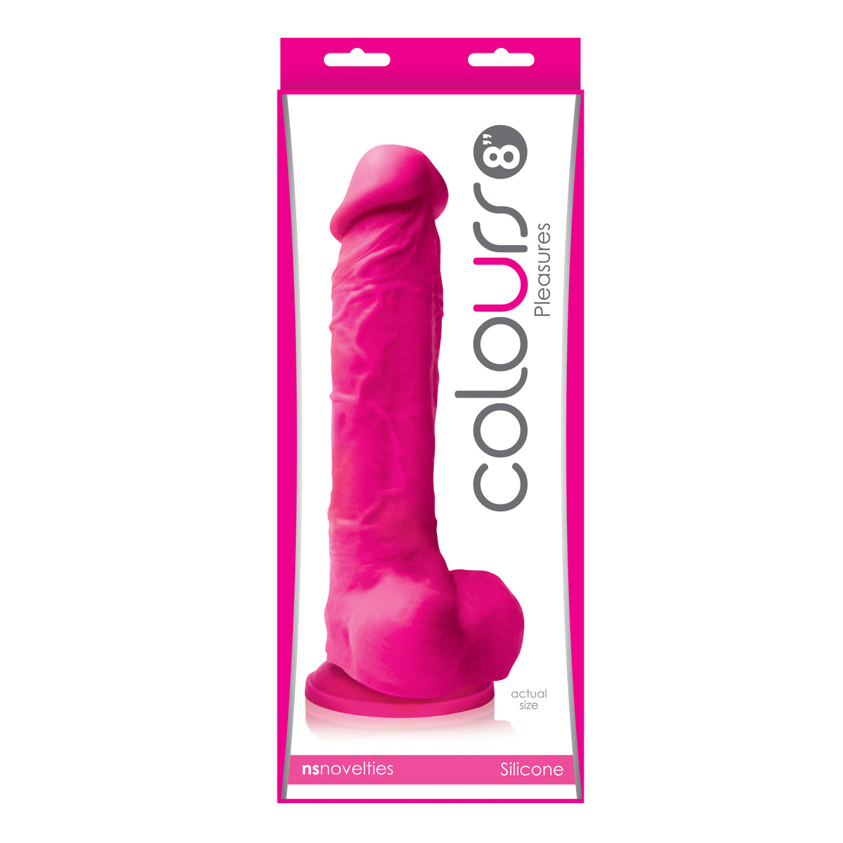 Colours Pleasures 8 Dildo w/Suction Cup - Pink