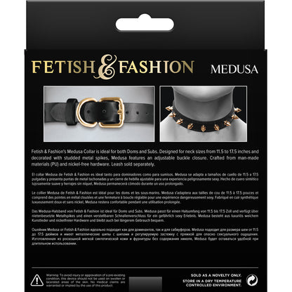 Fetish Fashion Medusa Collar Blk/gld