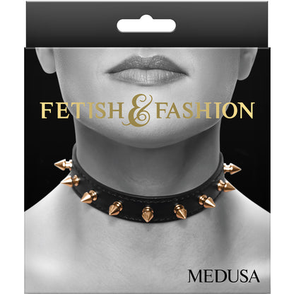 Fetish Fashion Medusa Collar Blk/gld
