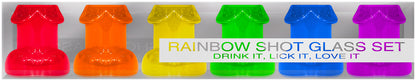 Rainbow shot glass set