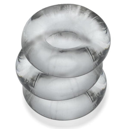 Oxballs Fat Willy 3-pack Jumbo Cockrings Flextpr Clear