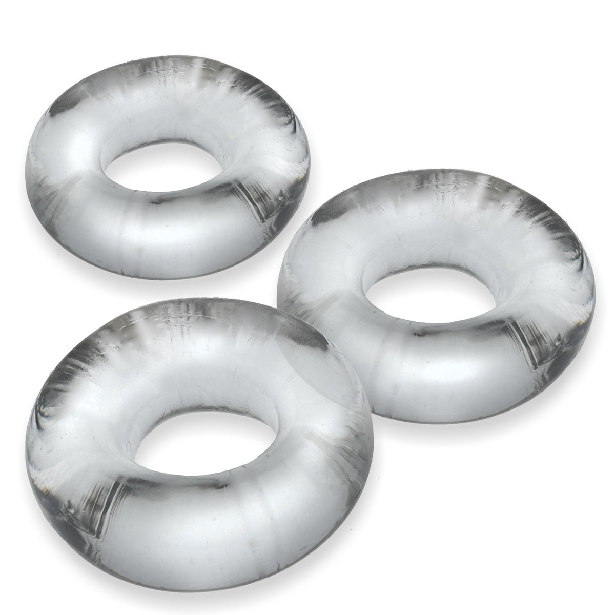Oxballs Fat Willy 3-pack Jumbo Cockrings Flextpr Clear