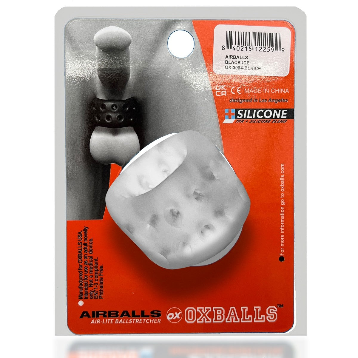 Oxballs Airballs Air-lite Ballstretcher Clear Ice