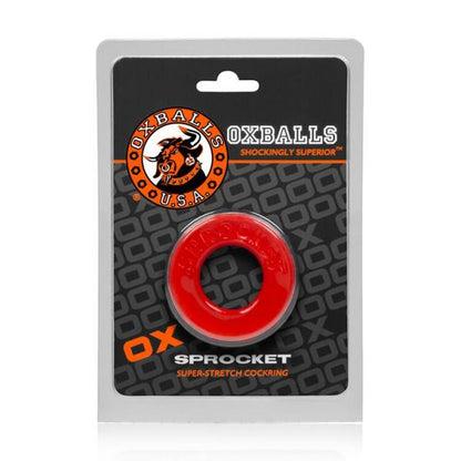 Atomic Jock Sprocket Cock Ring Red