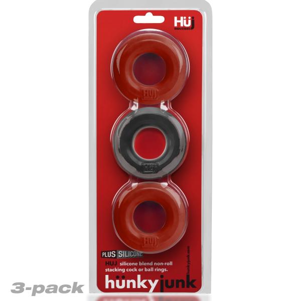 Huj3 3pk C-ring Cherry Multi