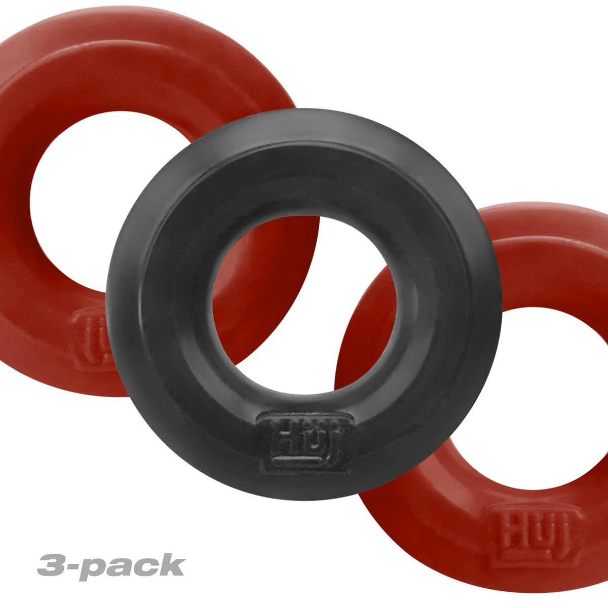 Huj3 3pk C-ring Cherry Multi