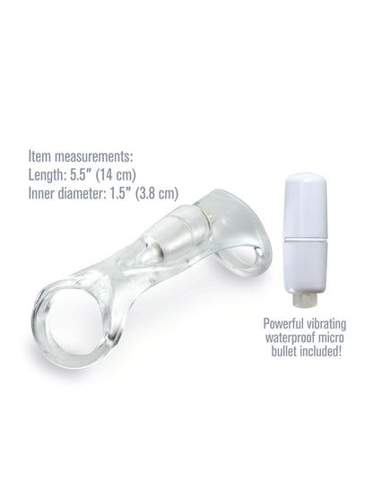 Fantasy X-Tensions Vibrating Cock Sling Clear