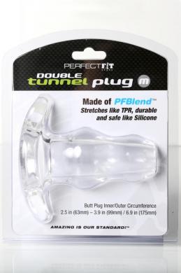 Perfect Fit Double Tunnel Plug Medium - Clear