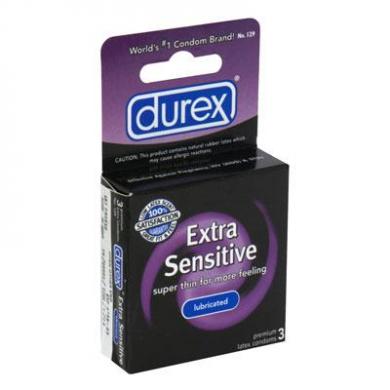 Durex Extra Sensative Lubricated Condoms (3 Pack)