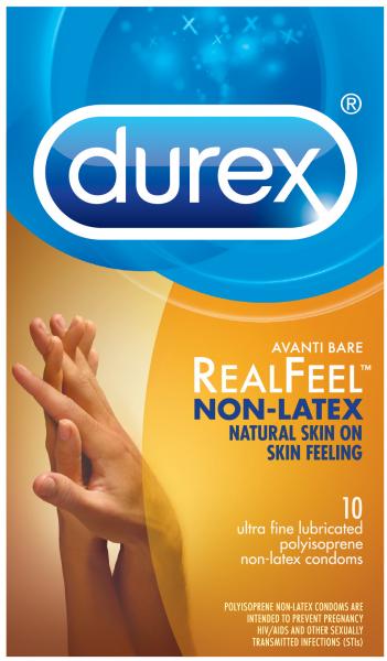Durex Avanti Bare Real Feel Non-Latex Condoms 10 Pack