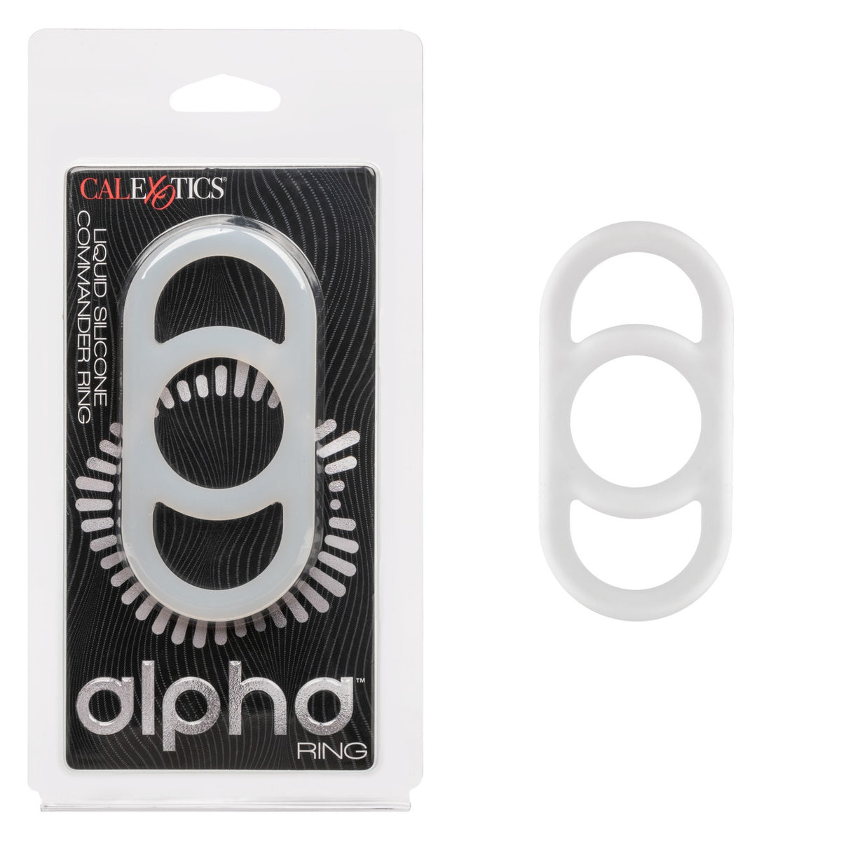 Alpha Liquid Silicone Commander Cock Ring - Natural
