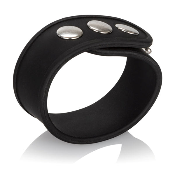 Silicone Tri Snap Erection Ring Black