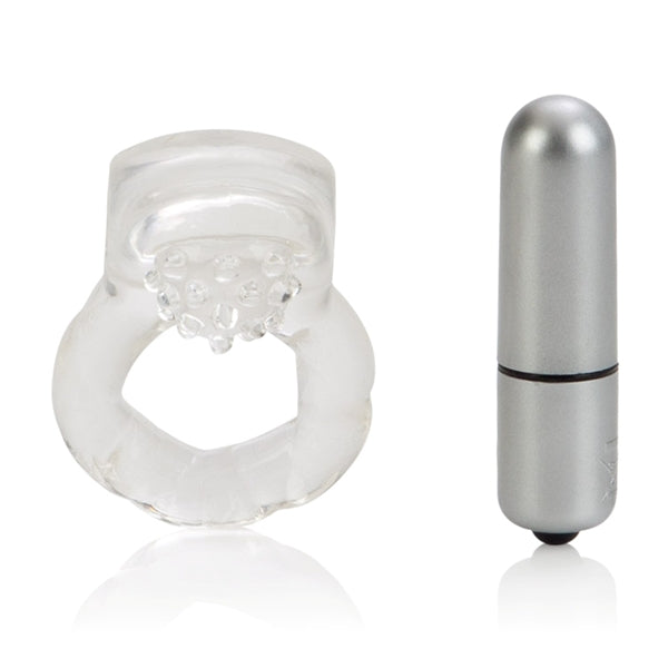 Lovers Delight Nubby With Removable 3 Speed Stimulator Clear