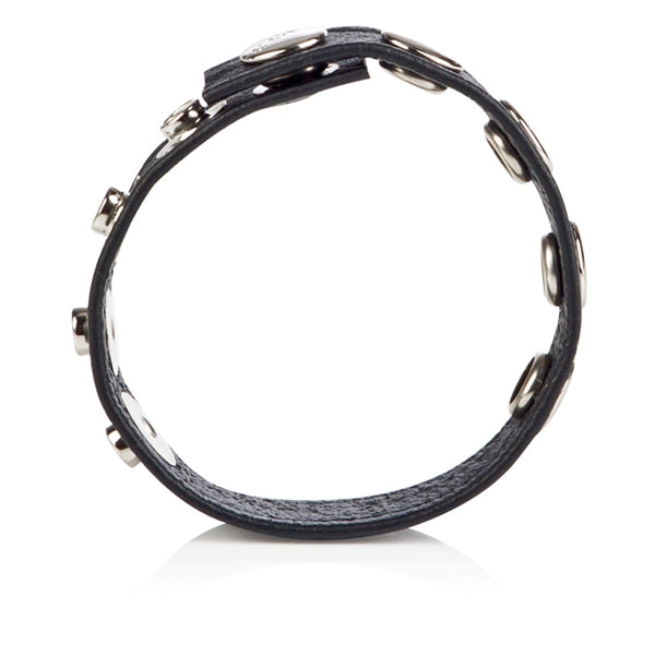 Colt Leather Cock Ball Strap 5 Snap Fastener Black