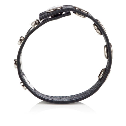 Colt Leather Cock Ball Strap 5 Snap Fastener Black