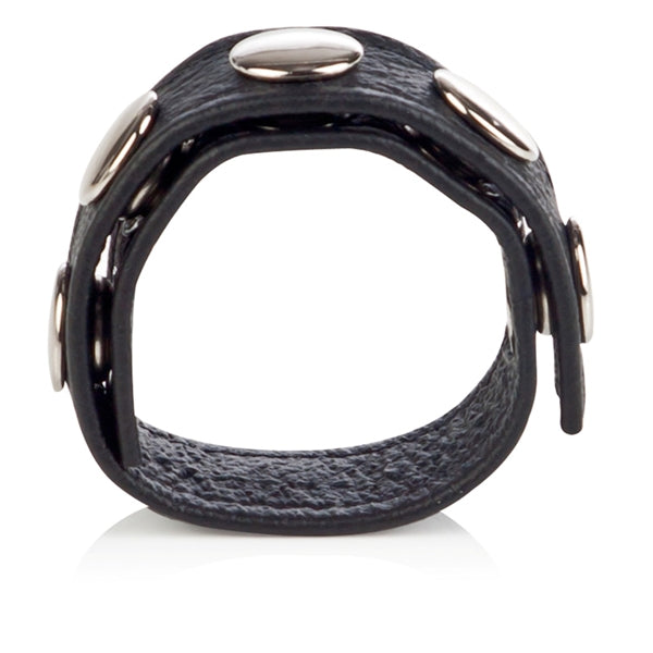 Colt Leather Cock Ball Strap 5 Snap Fastener Black