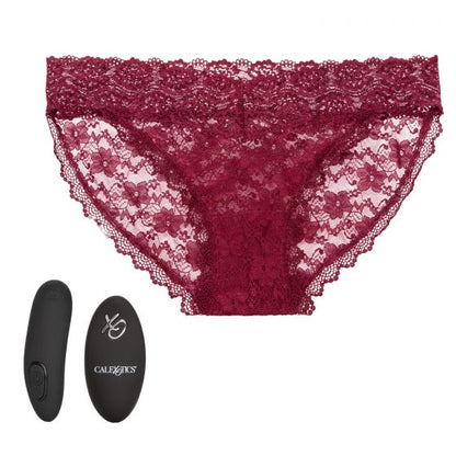 Remote Control Lace Panty Set S/m Red
