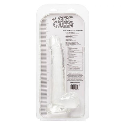 Size Queen 8" Dildo - Clear