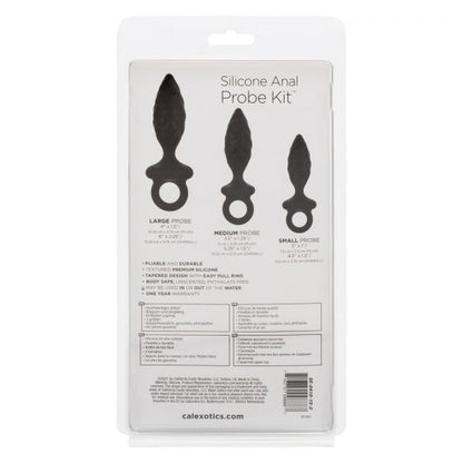 Silicone Anal Probe Kit Black
