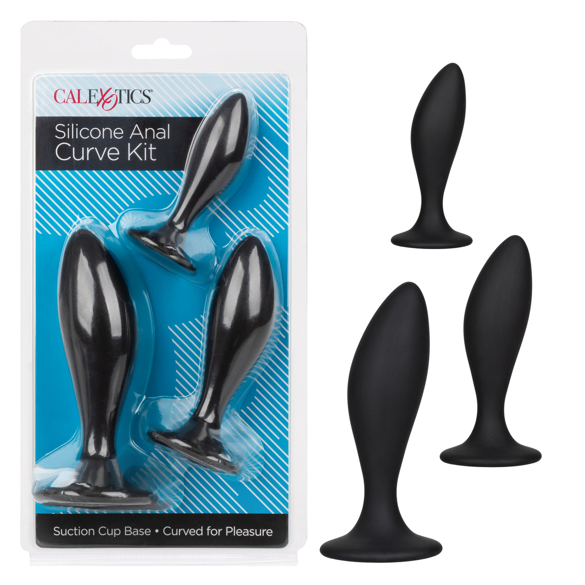 Silicone Anal Curve Kit Black
