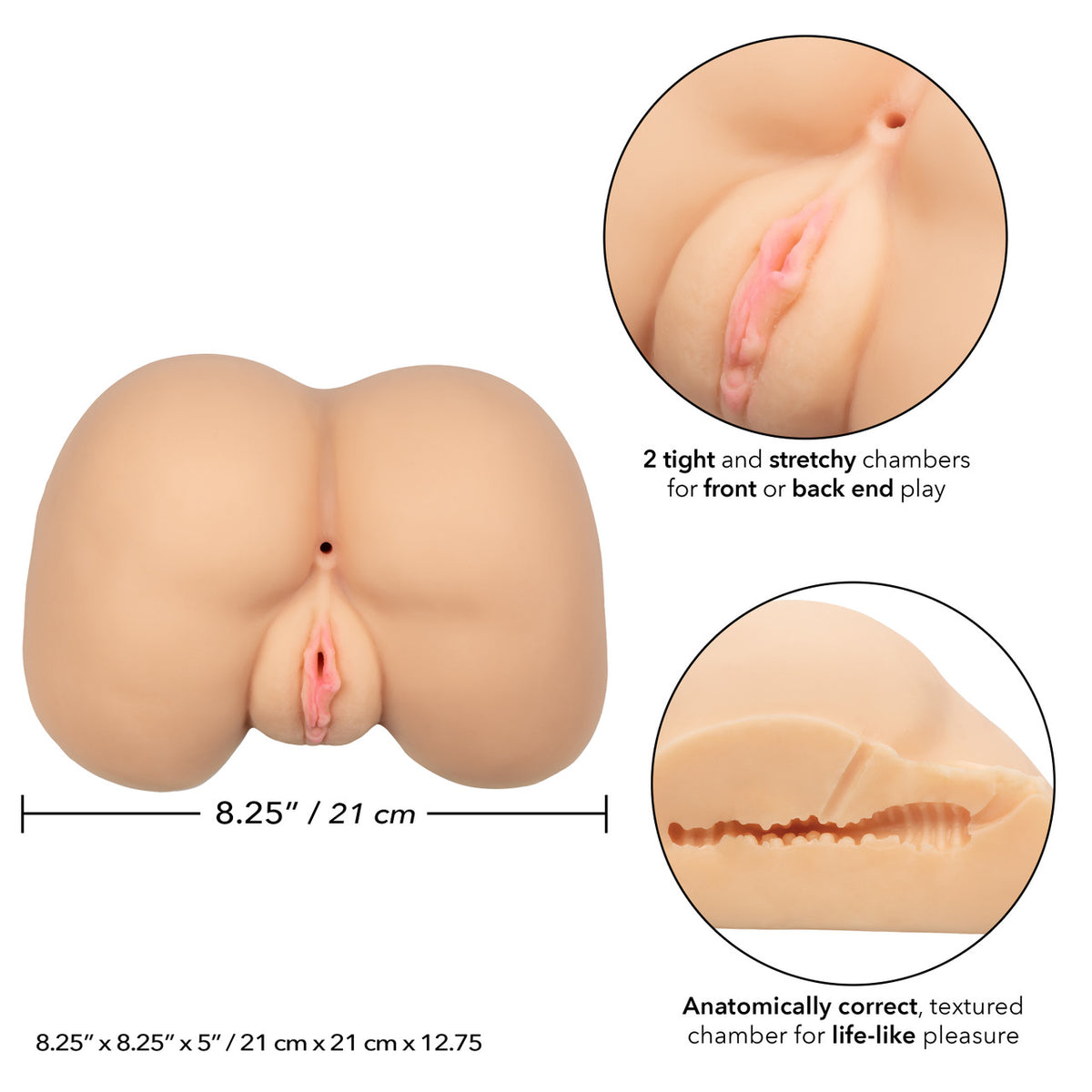 Stroke It Life Size Ass - Ivory