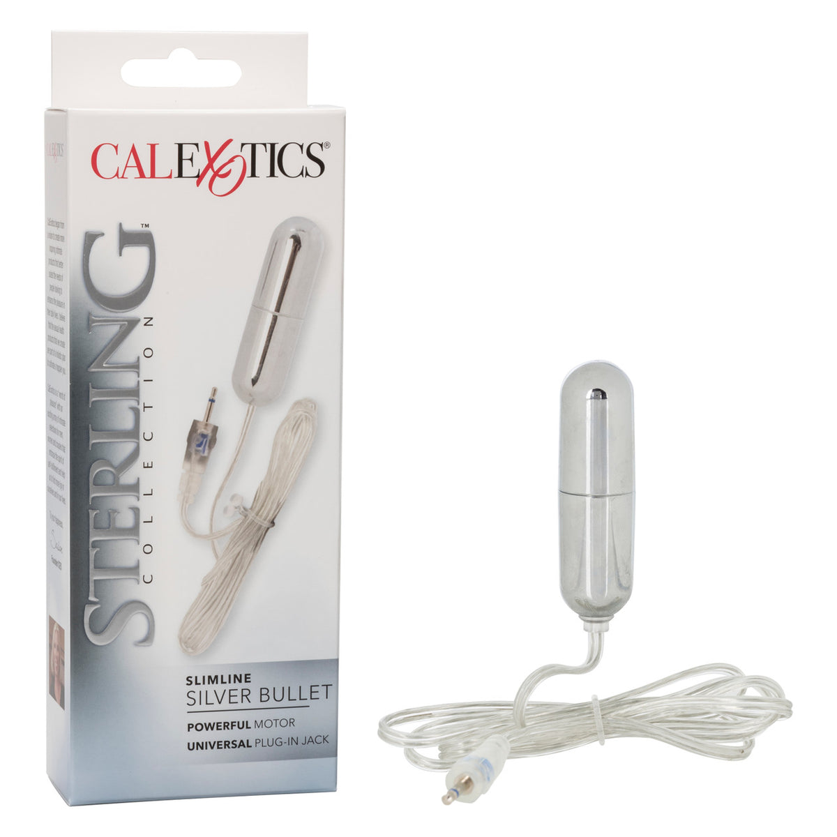 Sterling Collection Silver Slim Line Bullet With Plug In Jack