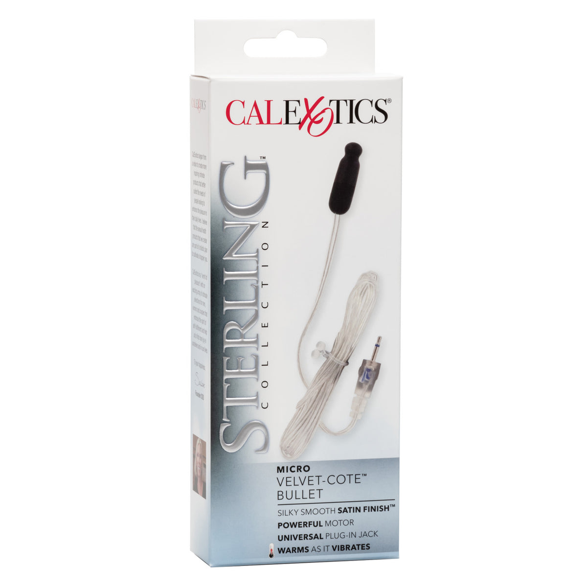 Sterling Collection Micro Size Velvet Cote Bullet With Plug In Jack