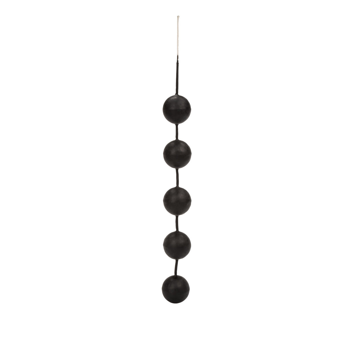 Power Balls Latex Dipped Weighted Pleasure Balls 1.25 Inch - Black