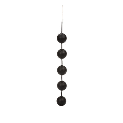Power Balls Latex Dipped Weighted Pleasure Balls 1.25 Inch - Black