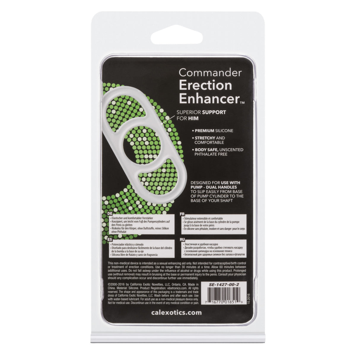 Penis pump commander erection enhancer