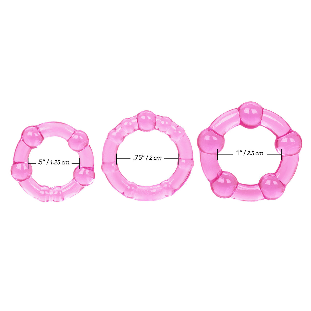 Silicone Island Rings-pink
