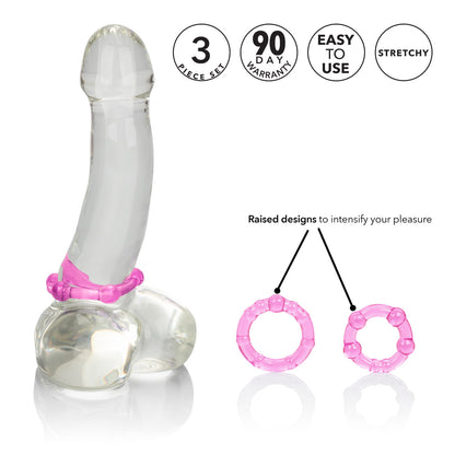 Silicone Island Rings-pink