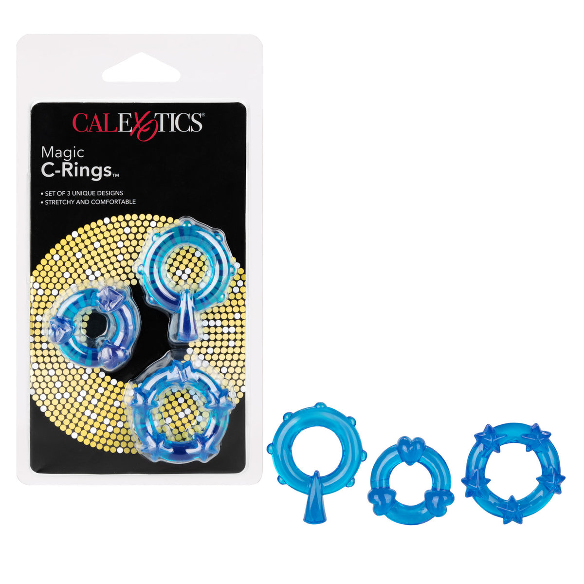 Magic C Rings Set Of 3 Blue