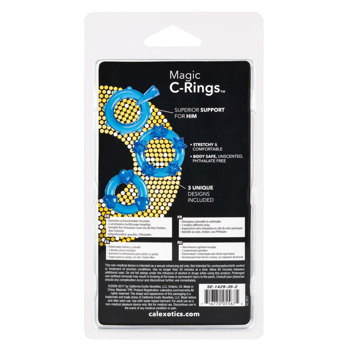 Magic C Rings Set Of 3 Blue