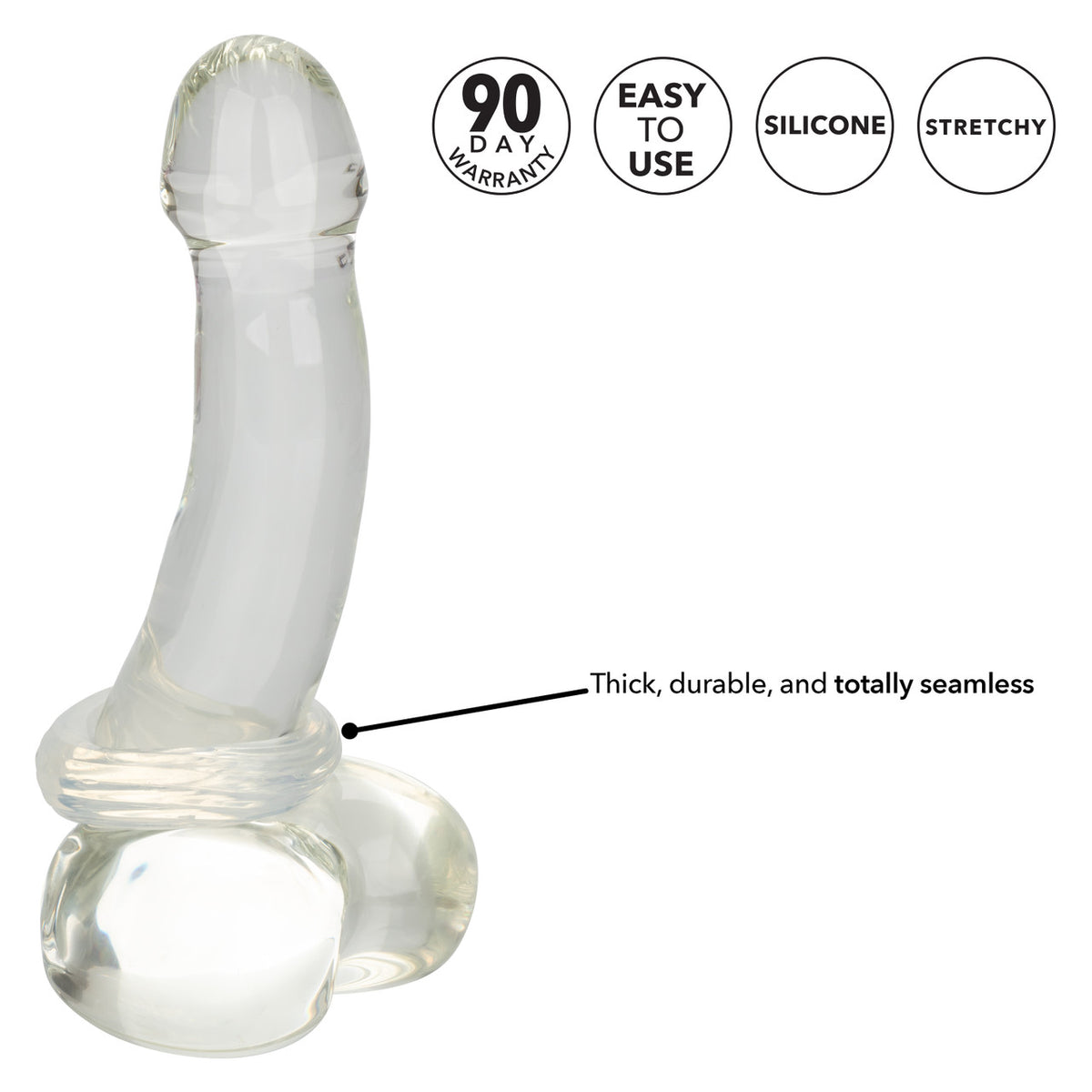Premium Silicone Ring - Large Clear