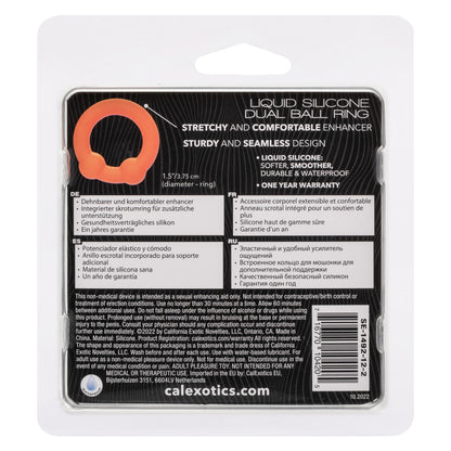 Alpha Liquid Silicone Dual Ball Ring Orn