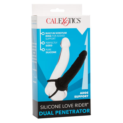 Silicone Love Ride Dual Penetrator Black