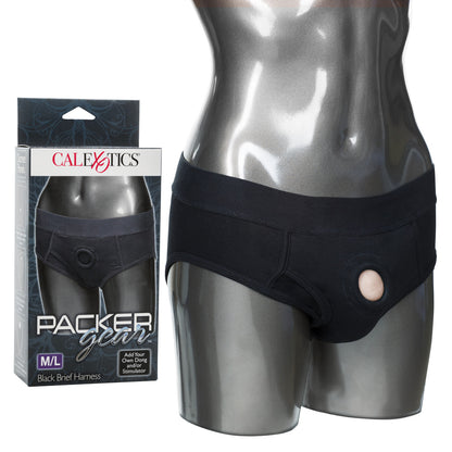 Packer Gear Black Brief Harness M/L