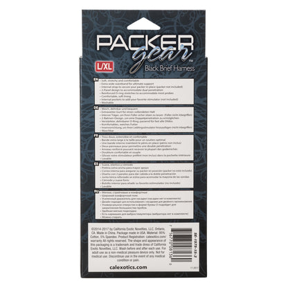 Packer Gear Black Brief Harness L/XL