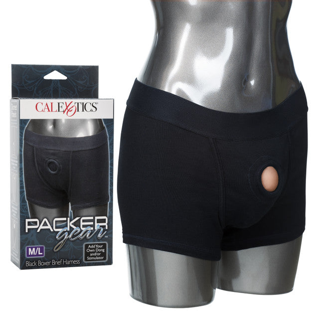 Packer Gear Black Boxer Harness M/L