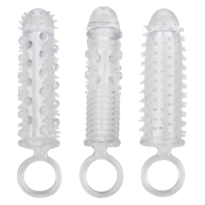 Textured Extension Set 3pc Clear