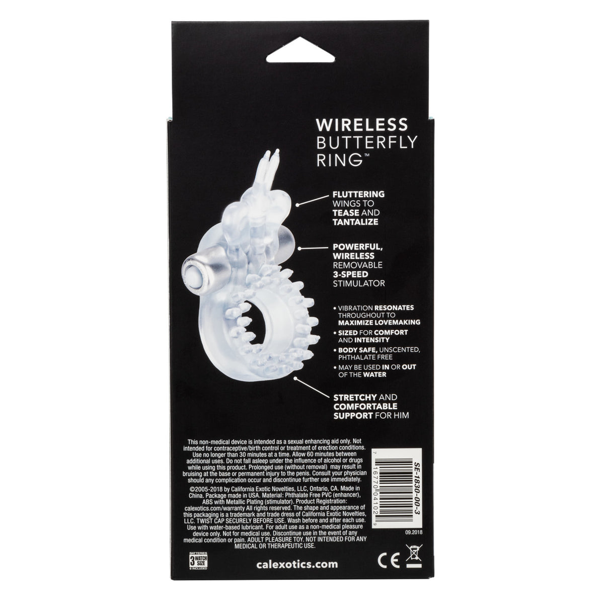 Wireless Butterfly Waterproof Couples Ring - Clear