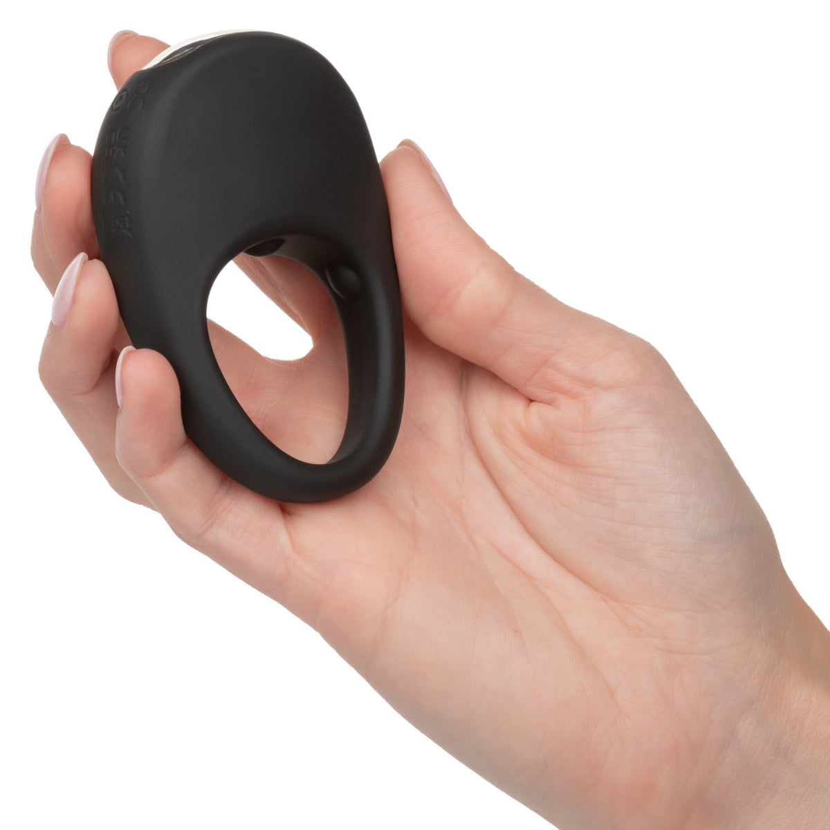 Silicone Rechargeable Pleasure Ring Blk