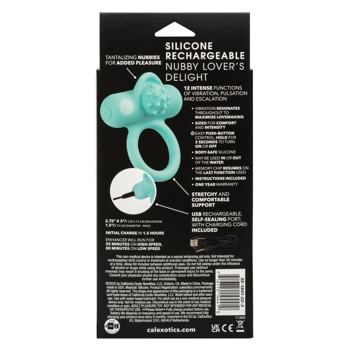 Silicone Recharge Nubb Love Delight Teal